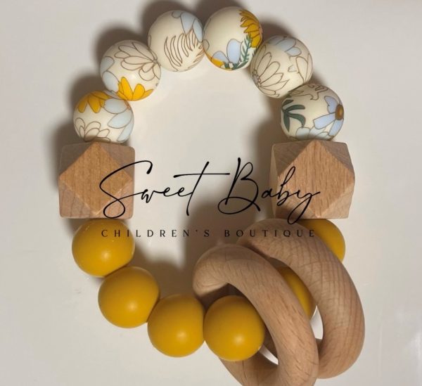 Mustard Chrysanthemum Teether