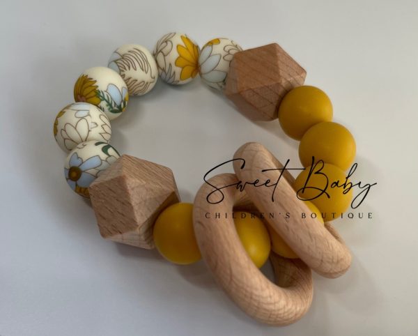 Mustard Chrysanthemum Teether - Image 2