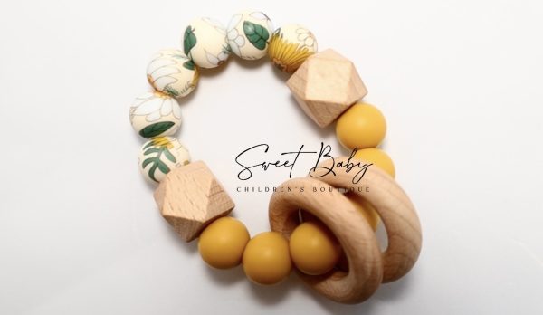 Mustard Chrysanthemum Teether - Image 2